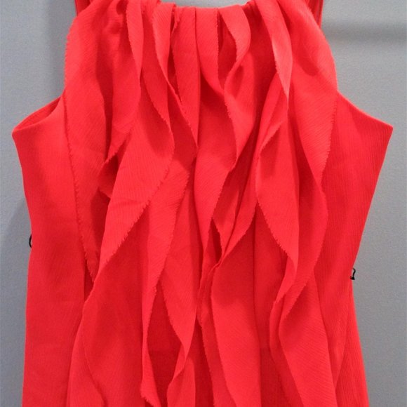 White by Vera Wang Red Bridesmaid /Prom Dress - Picture 2 of 4
